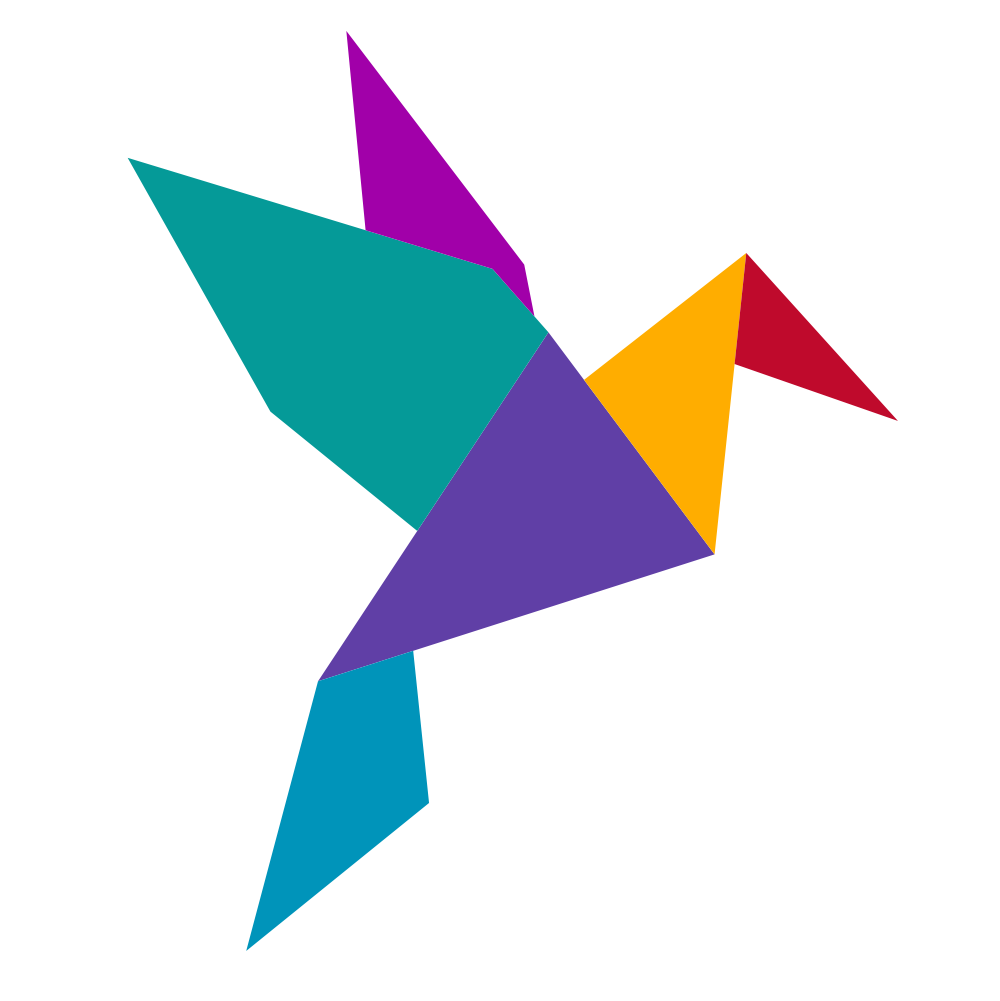 How to Create a Geometric Origami Multicolored Bird in Affinity: A Follow Along Tutorial. Final