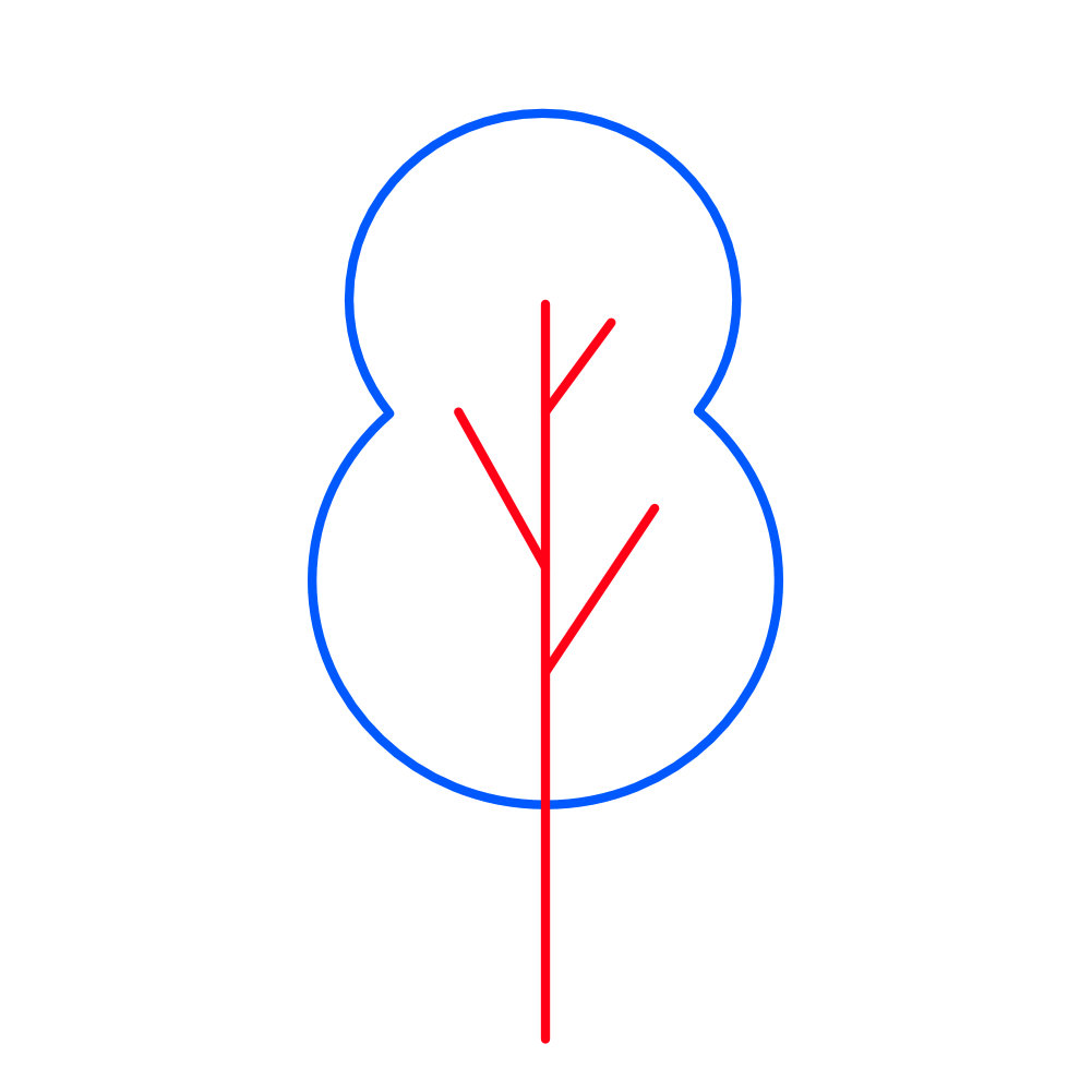 How to Create a Mono-Line Cityscape in Affinity Vector Studio. A Follow-Along Tutorial Using Simple Shapes & Clean Lines. Trees 1d