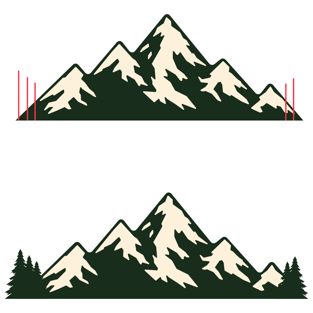 Create a Wilderness Badge Design Using Vecteezy Assets (Affinity: Vector Persona-Follow Along Tutorial) mountains 01