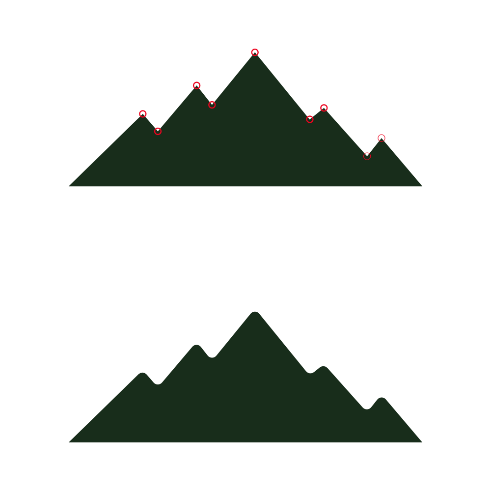 Create a Wilderness Badge Design Using Vecteezy Assets (Affinity: Vector Persona-Follow Along Tutorial) mountains 02